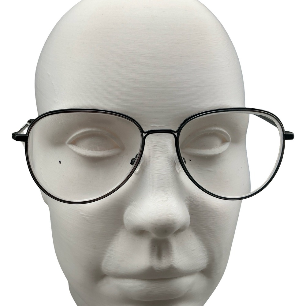 Darnell Black Gunmetal Aviator Eyeglasses PO2024-116 54-17-145 NEW